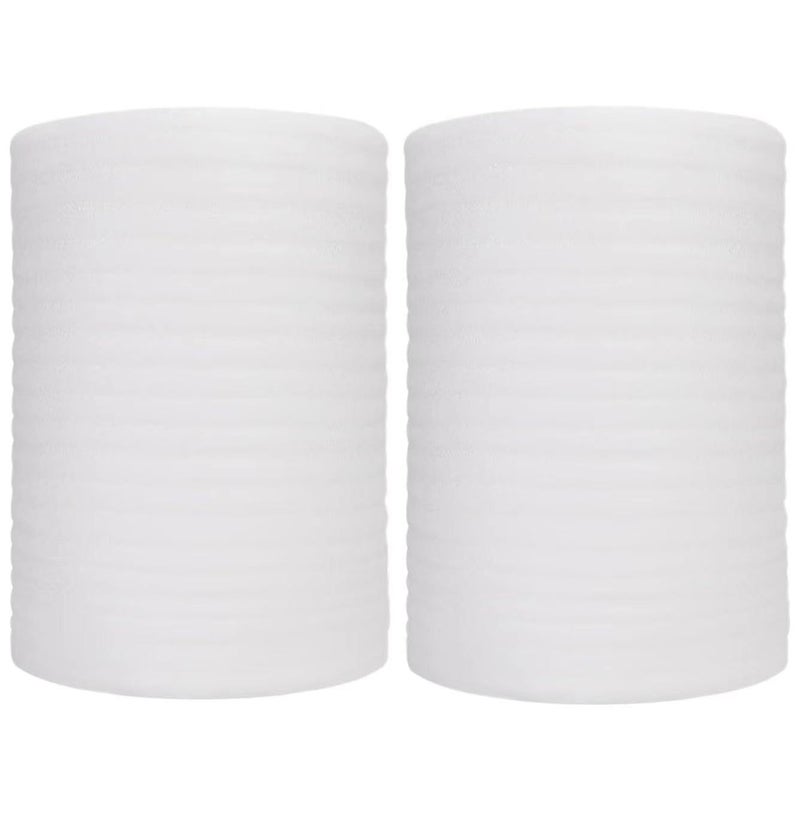 PONGHEI 12""x 140'Foam Wrap Rolls for Moving Packing Foam Roll Packing Materials Shipping Packing Moving Supplies, Thick Cushion packaging wraps for Protect Glasses,Fragile Items,Dishes (2 PACK-30 * 25M) - Image 1
